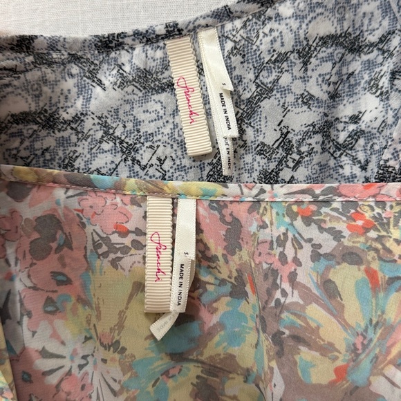 Women’s Frenchi Blouse Set: Pastel Floral and a Black & White Paisley. Size S - Picture 6 of 10